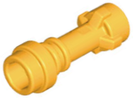 Weapon Lightsaber Hilt with Bottom Ring in Bright Light Orange