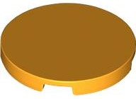 Tile Round 3 x 3 in Bright Light Orange