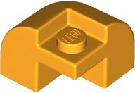 Brick Round, Curved 2 x 2 x 1 1/3, Corner in Bright Light Orange