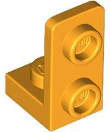 Bracket 1 x 1 - 1 x 2 Inverted in Bright Light Orange