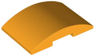Brick Curved 4 x 6 Double, 2 x 4 Cutout in Bright Light Orange