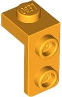 Bracket 1 x 1 - 1 x 2 in Bright Light Orange