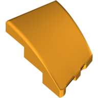 Brick Wedged, Curved 3 x 2 with Stud Notch Left in Bright Light Orange