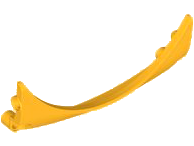 Technic Panel Car Mudguard Arched 13 x 2 x 5, Arched Top, Pointed Bottom in Bright Light Orange
