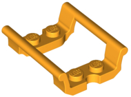 Vehicle Track, Roller Coaster Straight 4L in Bright Light Orange