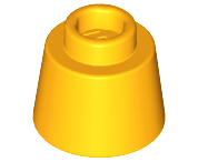 Cone 1.17 x 1.17 x 2/3 (Fez) in Bright Light Orange