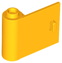 Door 1 x 3 x 2 Left - Open Between Top and Bottom Hinge in Bright Light Orange