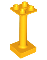 Duplo Support / Umbrella Stand with Square Base (fits 92002) in Bright Light Orange