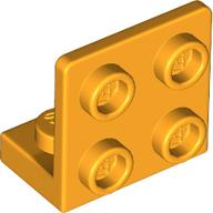 Bracket 1 x 2 - 2 x 2 Inverted in Bright Light Orange