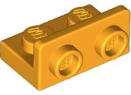 Bracket 1 x 2 - 1 x 2 Inverted in Bright Light Orange