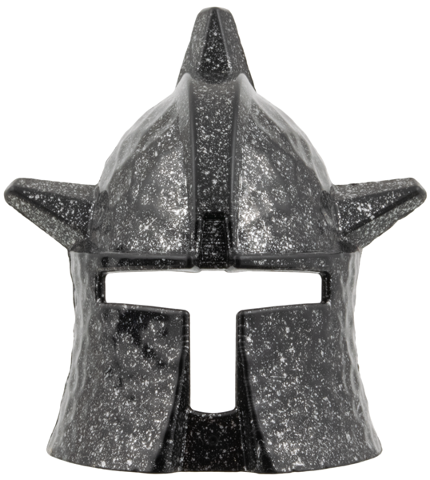 Large Figure Mask / Visor, Dracus in Speckle Black-Silver