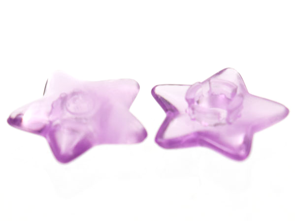 Clikits Icon, Star 2 x 2 Small with Pin [Polished] in Trans-Light Purple