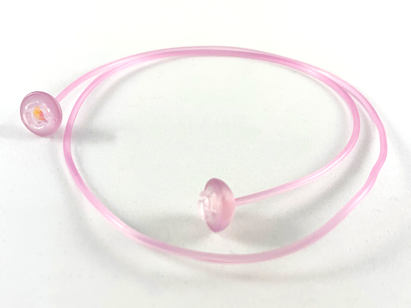 Clikits Cord, Jelly String, 375mm, with Same Colored Caps in Trans-Light Purple