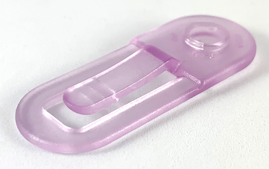 Clikits Paper Clip / Hair Clip, 1 Hole in Trans-Light Purple