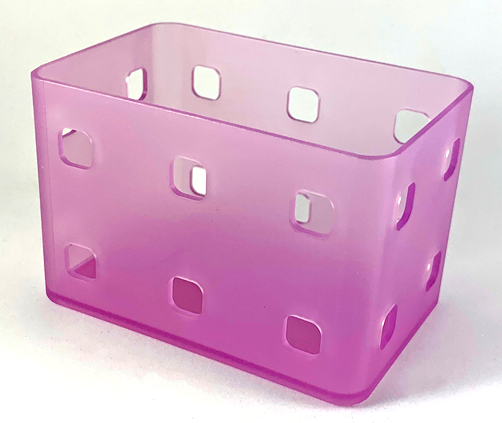 Clikits Container, 6 x 9 x 5 with 20 Holes in Trans-Light Purple