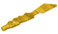 Weapon Sword with Jagged Edges [Plain] in Pearl Gold