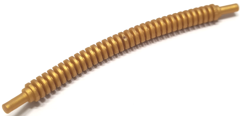 Flexible Ribbed Hose 12L in Pearl Gold