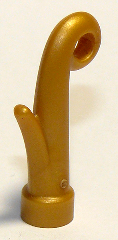 Plant, Grass Stem with Bar Hole [3.2mm] in Pearl Gold