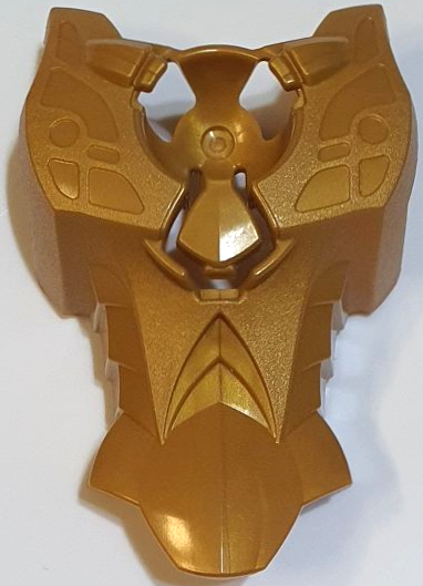 Large Figure Torso Cover, with Connector for Chi Orb (Zamor Sphere) in Pearl Gold