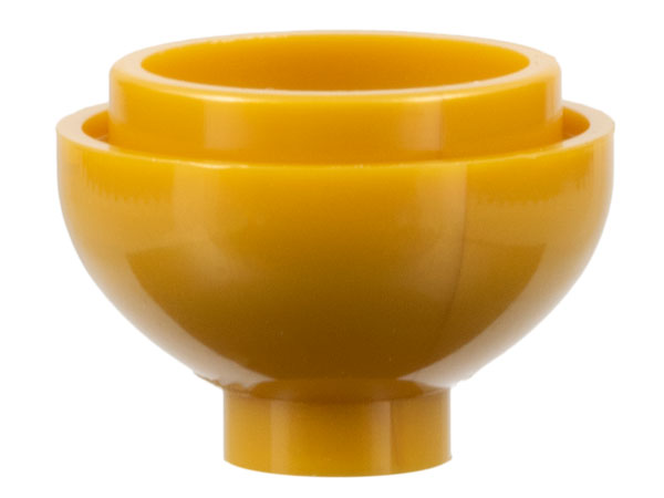 Brick Round 2 x 2 Dome Bottom [Open Stud] in Pearl Gold