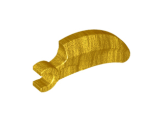 Creature Body Part, Barb Large (Claw, Talon) with Clip in Pearl Gold