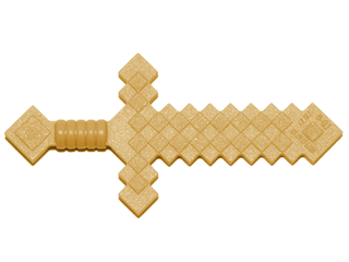 Weapon Sword Blocky in Pearl Gold