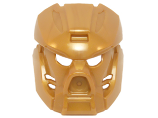 Large Figure Mask, Kanohi Hau (Mask of Fire) in Pearl Gold