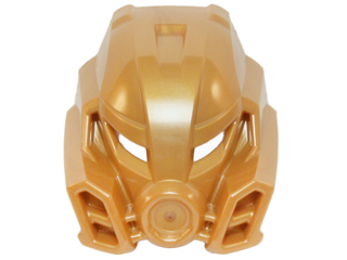 Large Figure Mask of Stone (Kanohi Kakama) in Pearl Gold