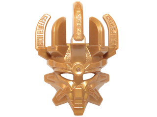 Large Figure Mask of Creation in Pearl Gold