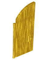 Door, Gate 1 x 4 x 7 2/3 with Curved Top in Pearl Gold