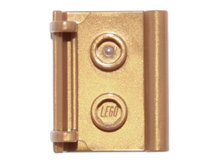 Book Binding with Two Studs in Pearl Gold