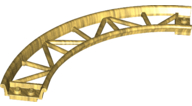 Vehicle Track, Roller Coaster, Curve in Pearl Gold