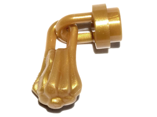 Tassel with 1 x 1 Round Stud in Pearl Gold