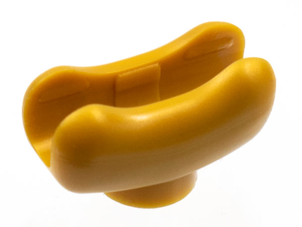Food Hot Dog Bun in Pearl Gold