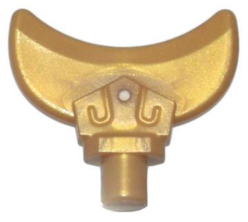 Equipment Rake Head, Nine-Teeth in Pearl Gold