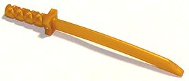 Weapon Sword / Katana / Shamshir with Uncapped Pommel [Square Guard] in Pearl Gold