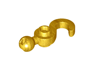 Hook with Towball in Pearl Gold