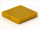 Tile 2 x 2 with Groove in Pearl Gold