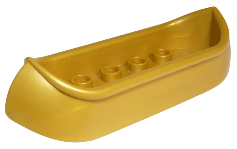 Duplo Boat / Canoe 2 x 8 in Pearl Gold