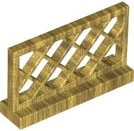 Fence Lattice 1 x 4 x 2 in Pearl Gold