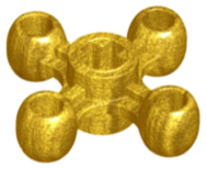 Technic Knob Wheel in Pearl Gold