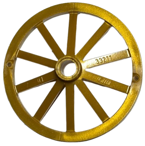 Wheel Wagon Huge (43mm D.) in Pearl Gold