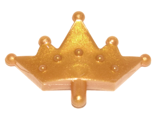 Headwear Accessory Crown / Tiara in Pearl Gold