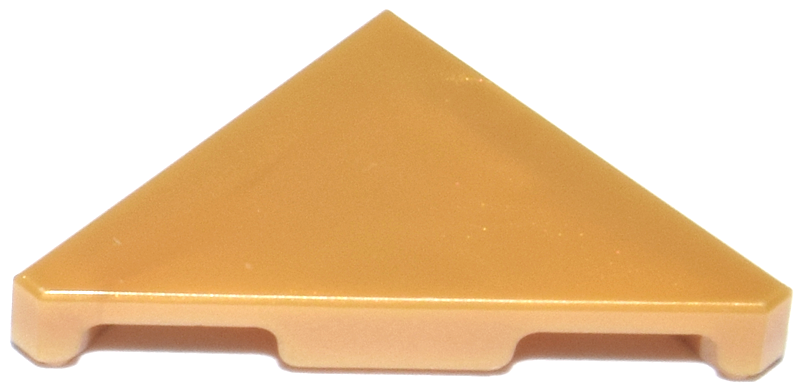 Tile 45° Cut 2 x 2 (Triangle) in Pearl Gold