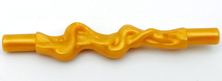 Web Effect Long and Narrow Bars at Both Ends in Pearl Gold