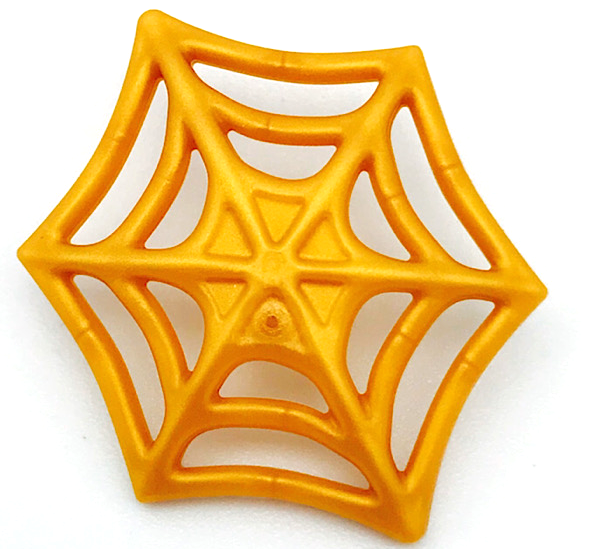 Web Effect Medium Bar on Back in Pearl Gold