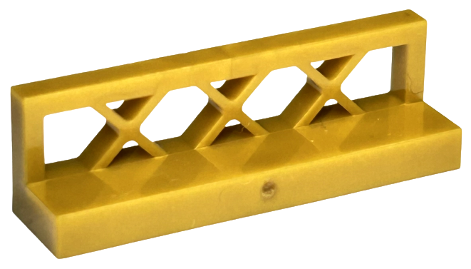 Fence Lattice 1 x 4 x 1 in Pearl Gold