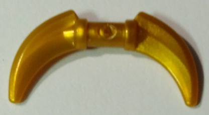 Weapon Scythe / Hook with Double Blades in Pearl Gold