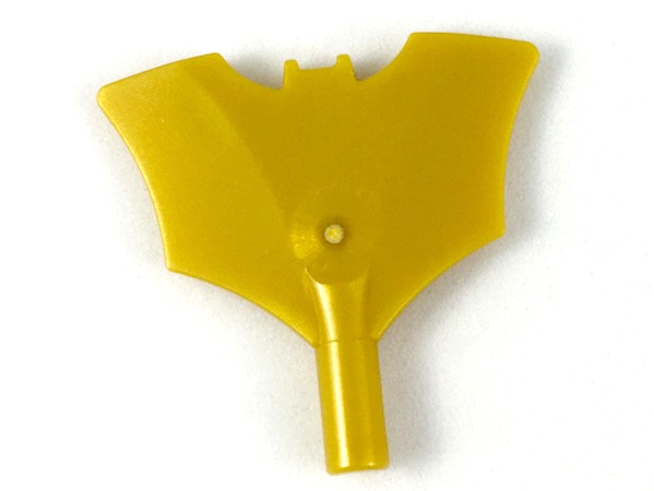 Weapon Batman Batarang with Bar Handle on Bottom in Pearl Gold