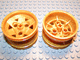 Wheel 43.2 x 26 Technic Racing Small with 3 Pinholes in Pearl Gold